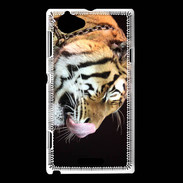 Coque Sony Xperia L Portrait de tigre PB 2