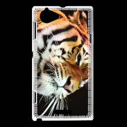 Coque Sony Xperia L Portrait de tigre PB 3