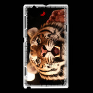 Coque Sony Xperia L Portrait de tigre PB 5
