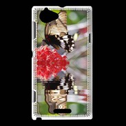 Coque Sony Xperia L DP Papillon mirroir