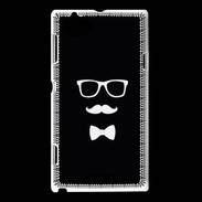 Coque Sony Xperia L moustache & noeud 1