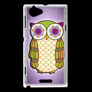Coque Sony Xperia L Hibou humour