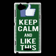 Coque Sony Xperia L Keep Calm Like This Vert
