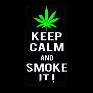 Coque Sony Xperia L Keep Calm Smoke Noir