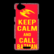 Coque Sony Xperia L Keep Calm Call Batman Rouge