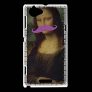 Coque Sony Xperia L Moustache Mona Lisa