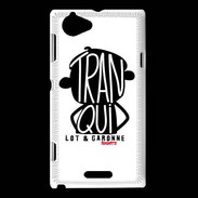 Coque Sony Xperia L Adishatz Humour Lot & Garonne