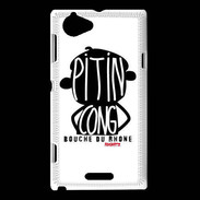 Coque Sony Xperia L Adishatz Humour Bouche du Rhone