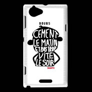 Coque Sony Xperia L Adishatz Humour Doubs