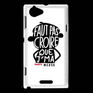 Coque Sony Xperia L Adishatz Humour Meuse