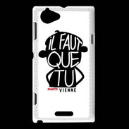 Coque Sony Xperia L Adishatz Humour Vienne