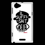 Coque Sony Xperia L Adishatz Humour Savoie