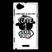 Coque Sony Xperia L Adishatz Humour Territoire de Belfort
