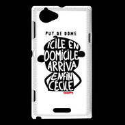 Coque Sony Xperia L Adishatz Humour Puy de Dome
