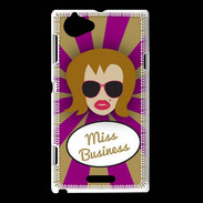 Coque Sony Xperia L Miss business Rousse