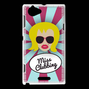 Coque Sony Xperia L Miss Clubbing Blonde