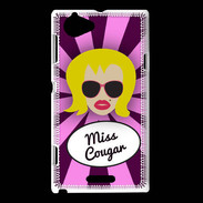 Coque Sony Xperia L Miss Cougar Blonde
