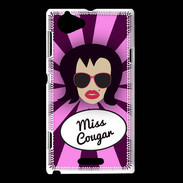 Coque Sony Xperia L Miss Cougar Brune