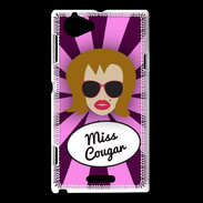 Coque Sony Xperia L Miss Cougar Rousse