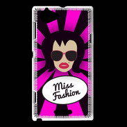 Coque Sony Xperia L Miss Fashion Brune