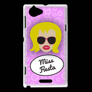 Coque Sony Xperia L Miss Fiesta Blonde