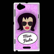 Coque Sony Xperia L Miss Fiesta Brune
