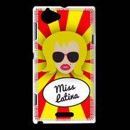 Coque Sony Xperia L Miss Latina Blonde