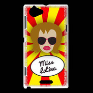 Coque Sony Xperia L Miss Latina Rousse