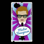 Coque Sony Xperia L Mister Beau gosse Roux