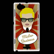 Coque Sony Xperia L Mister Business Blond