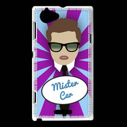 Coque Sony Xperia L Mister Car Chatain