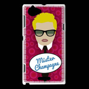 Coque Sony Xperia L Mister Champagne Blond