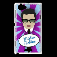 Coque Sony Xperia L Mister Fashion Brun