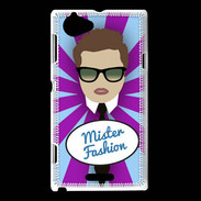 Coque Sony Xperia L Mister Fashion Chatain