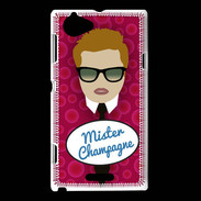 Coque Sony Xperia L Mister Champagne Roux