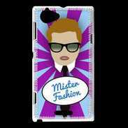 Coque Sony Xperia L Mister Fashion Roux