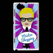 Coque Sony Xperia L Mister Shopping Blond