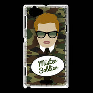 Coque Sony Xperia L Mister Soldier Roux