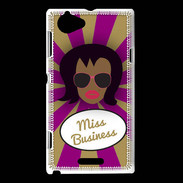 Coque Sony Xperia L Miss business Black