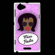 Coque Sony Xperia L Miss Fiesta Black