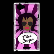 Coque Sony Xperia L Miss Cougar Black