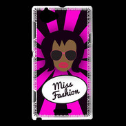Coque Sony Xperia L Miss Fashion Black
