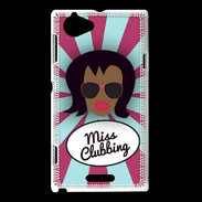 Coque Sony Xperia L Miss Clubbing Black