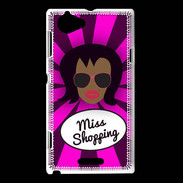 Coque Sony Xperia L Miss Shopping Black