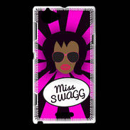 Coque Sony Xperia L Miss Swag Black
