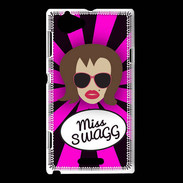 Coque Sony Xperia L Miss Swag Chatain