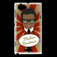 Coque Sony Xperia L Mister Business Black