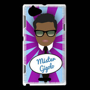 Coque Sony Xperia L Mister Gigolo Black