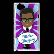 Coque Sony Xperia L Mister Shopping Black