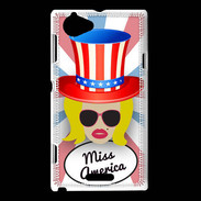 Coque Sony Xperia L Miss USA Blonde